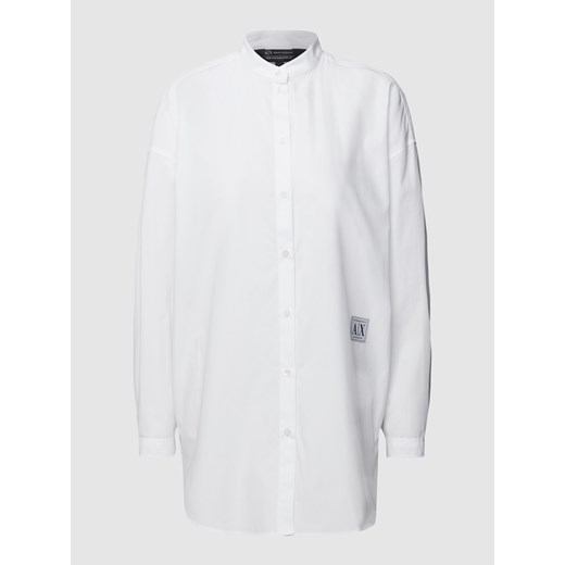 Bluzka koszulowa z naszywką z logo Armani Exchange M okazyjna cena Peek&Cloppenburg 