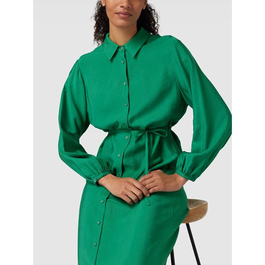 Sukienka midi z listwą guzikową model ‘Jacklyn’ Another Label L Peek&Cloppenburg 