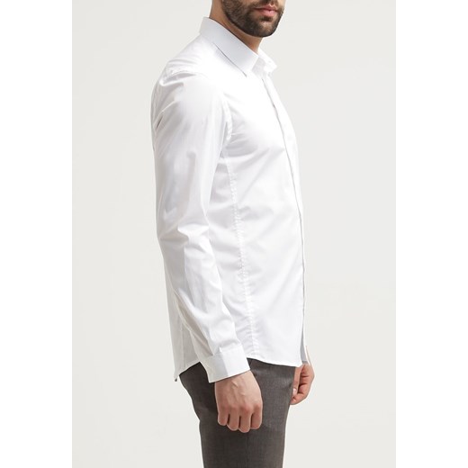 Burton Menswear London STRETCH SLIM FIT Koszula white zalando bialy bawełna