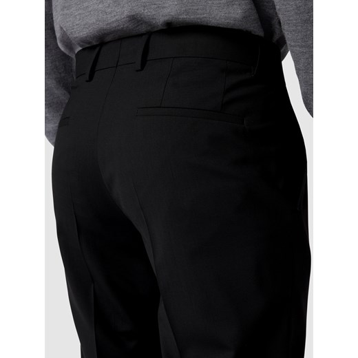 Spodnie do garnituru o kroju slim fit z mieszanki żywej wełny model ‘Genius’ 102 okazyjna cena Peek&Cloppenburg 