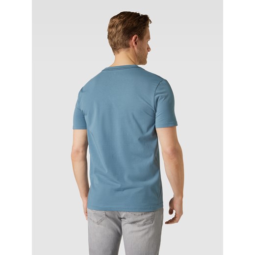 T-shirt męski Christian Berg z krótkimi rękawami niebieski wiosenny 