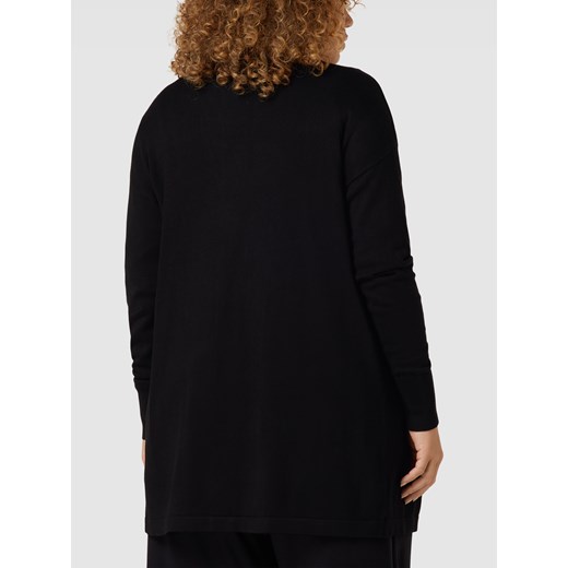 Kurtka z dzianiny PLUS SIZE z przodem bez zapięcia model ‘Blume’ Fransa Plus 46-48 okazja Peek&Cloppenburg