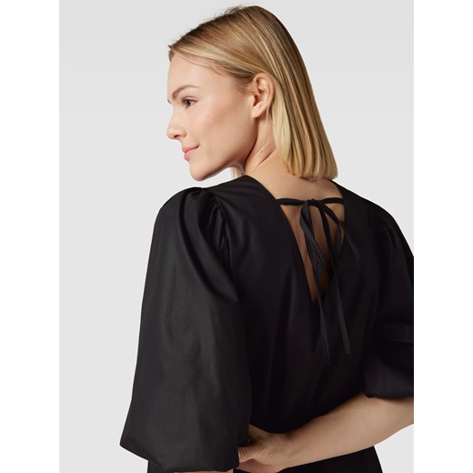 Sukienka midi z bufiastymi rękawami model ‘Bamela’ Free/quent XL promocja Peek&Cloppenburg 