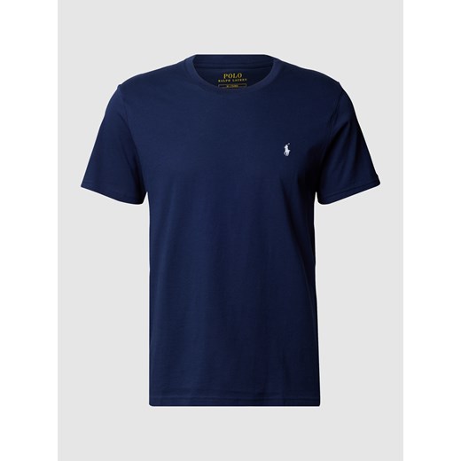 T-shirt męski Polo Ralph Lauren z krótkim rękawem granatowy bawełniany 
