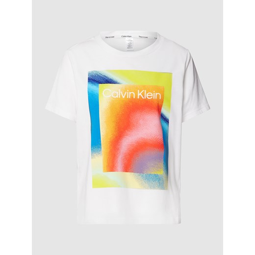 Bluzka damska Calvin Klein Underwear młodzieżowa z okrągłym dekoltem 