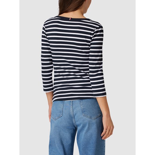 Bluzka z długim rękawem i prążkowaniem Tommy Hilfiger M promocja Peek&Cloppenburg