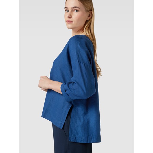 Bluzka z czystego lnu z bocznymi rozcięciami Christian Berg Woman L Peek&Cloppenburg
