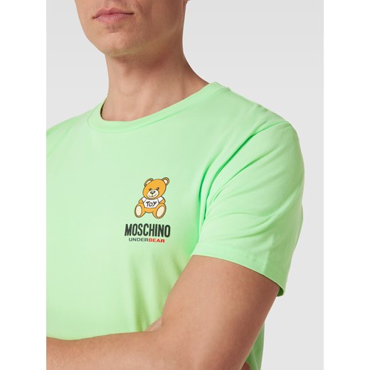 T-shirt męski Moschino młodzieżowy z krótkimi rękawami 