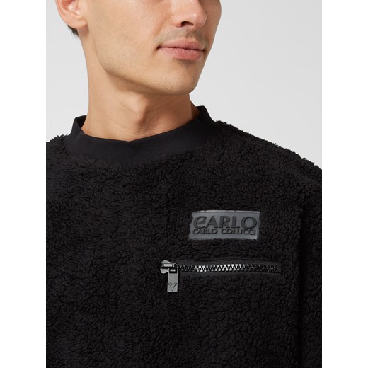 Bluza ze sztucznym kożuszkiem Carlo Colucci L okazyjna cena Peek&Cloppenburg 