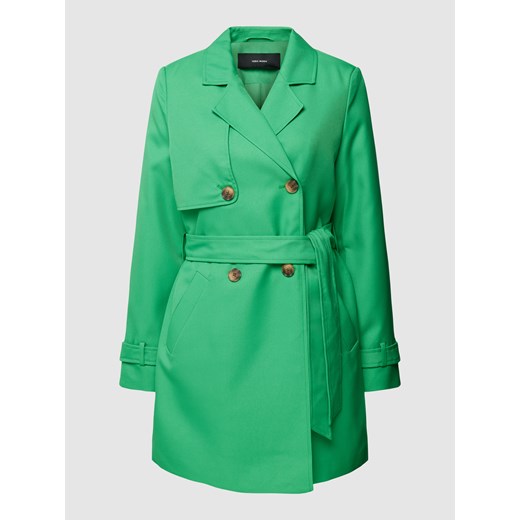 Płaszcz damski zielony Vero Moda casual na wiosnę 
