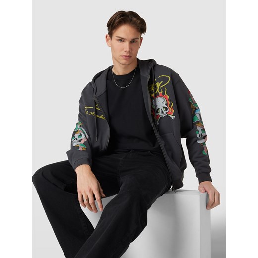 Bluza rozpinana z nadrukiem z logo Ed Hardy XXL okazja Peek&Cloppenburg
