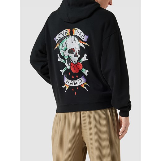 Bluza z kapturem i detalami z logo Ed Hardy M Peek&Cloppenburg