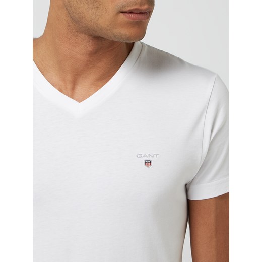 T-shirt o kroju slim fit z wyhaftowanym logo Gant 4XL Peek&Cloppenburg 