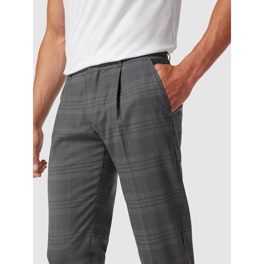 Spodnie sportowe z elastycznej mieszanki wełny ze wzorem w kratkę Tommy Hilfiger 33/32 wyprzedaż Peek&Cloppenburg 