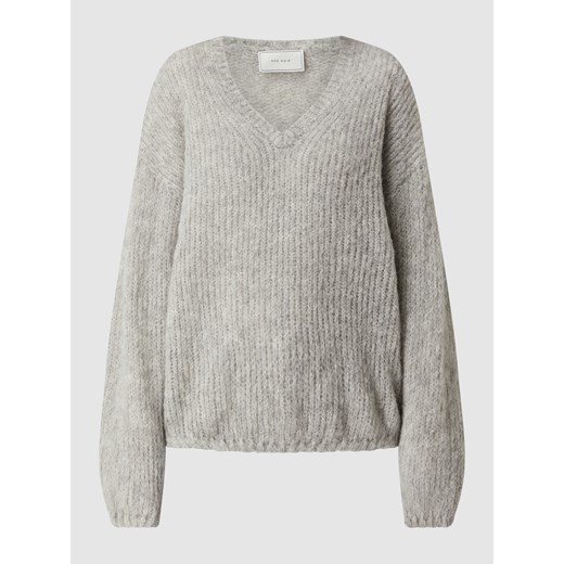 Sweter z dodatkiem wełny z alpaki model ‘Cofo’ Neo Noir M okazyjna cena Peek&Cloppenburg 