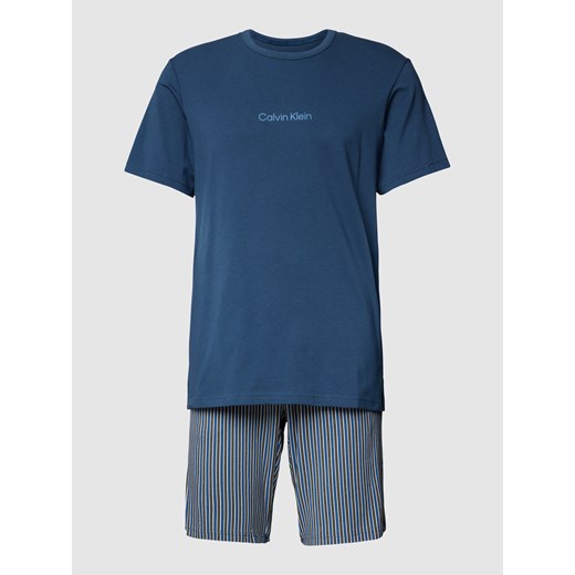 Piżama z nadrukiem z logo Calvin Klein Underwear M wyprzedaż Peek&Cloppenburg 