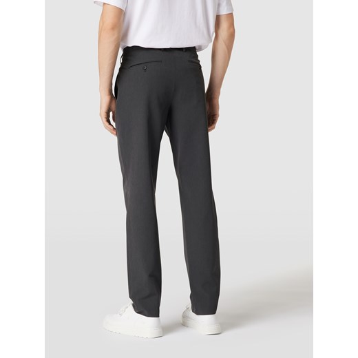 Spodnie o kroju slim fit z fakturowanym wzorem model ‘MAN TROUSER’ Tommy Hilfiger 54 okazyjna cena Peek&Cloppenburg 