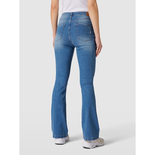 Jeansy o rozkloszowanym kroju z naszywką z logo Blue Fire Jeans 29/32 wyprzedaż Peek&Cloppenburg 