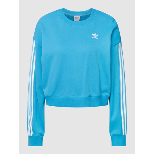 Bluza damska Adidas Originals niebieska jesienna bawełniana 