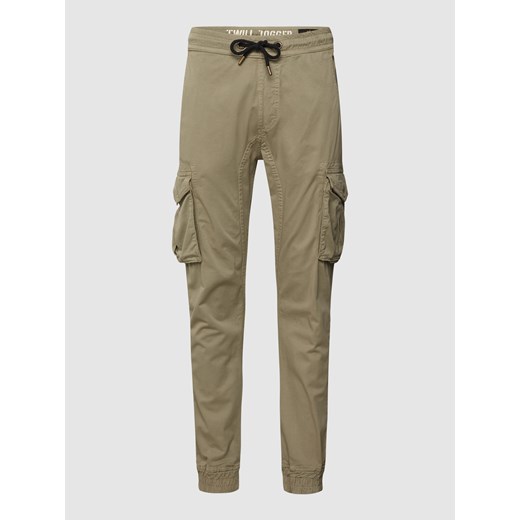 Spodnie cargo z detalami z logo model ‘Twill’ Alpha Industries S okazyjna cena Peek&Cloppenburg
