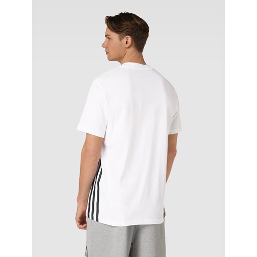 T-shirt z bawełny z detalem z logo Adidas Sportswear XL Peek&Cloppenburg 