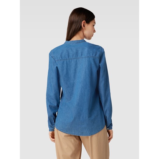 Bluzka jeansowa z dekoltem w serek model ‘Tencel’ Montego 38 Peek&Cloppenburg 