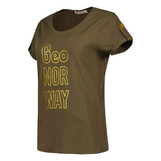 Geographical Norway Koszulka &quot;Joloua&quot; w kolorze khaki Geographical Norway XL wyprzedaż Limango Polska