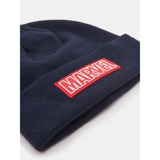 Sinsay - Czapka beanie Marvel - Granatowy Sinsay Jeden rozmiar okazja Sinsay