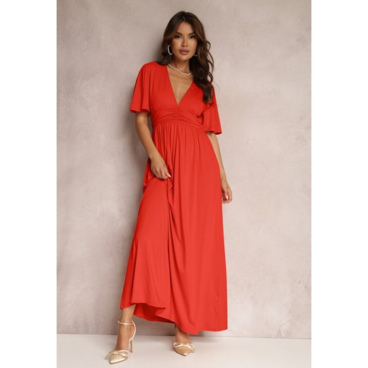 Czerwona Sukienka Delsarte ze sklepu Renee odzież w kategorii Sukienki - zdjęcie 160823096