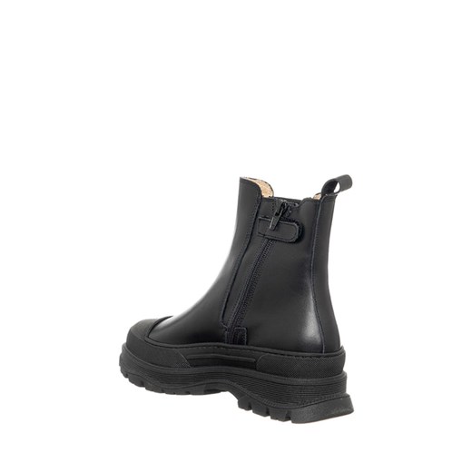 Patrizia Pepe Skórzane botki w kolorze czarnym Patrizia Pepe 39 wyprzedaż Limango Polska