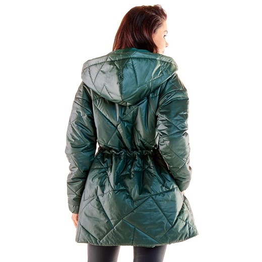 Awama Kurtka pikowana w kolorze zielonym L/XL wyprzedaż Limango Polska