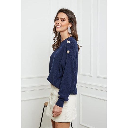Joséfine Sweter &quot;Urbino&quot; w kolorze granatowym Joséfine S okazja Limango Polska