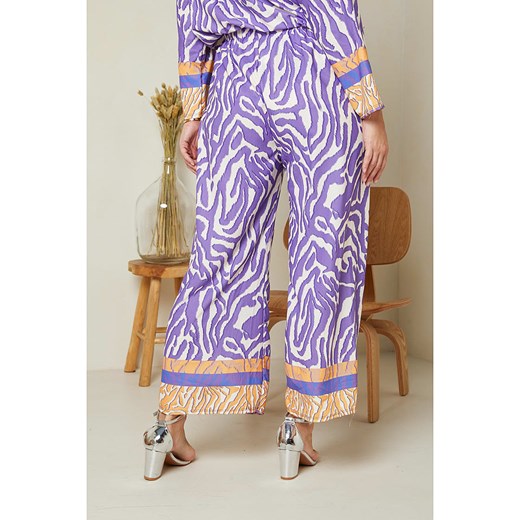 Curvy Lady Spodnie w kolorze fioletowym Curvy Lady 48/50 Limango Polska promocyjna cena