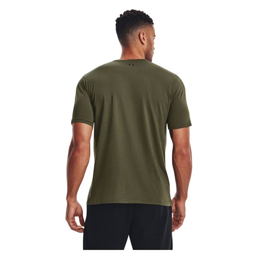 T-shirt męski zielony Under Armour sportowy z krótkim rękawem