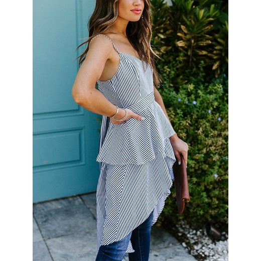 Bluzka damska La Angels z okrągłym dekoltem wiosenna szara 