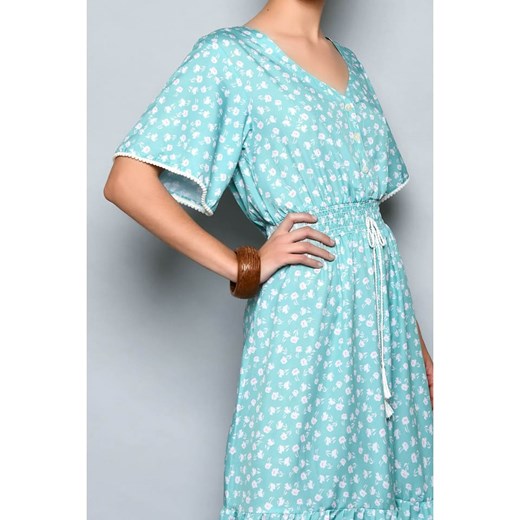 H.H.G. Sukienka w kolorze turkusowo-białym L okazja Limango Polska