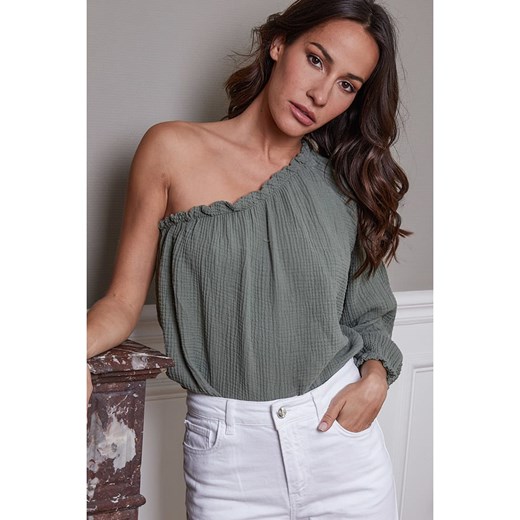 Joséfine Bluzka &quot;Haristot&quot; w kolorze khaki Joséfine S wyprzedaż Limango Polska