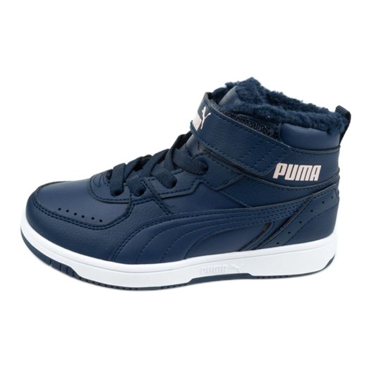 Buty Puma Rebound Jr 375479 05 niebieskie ze sklepu ButyModne.pl w kategorii Buty sportowe dziecięce - zdjęcie 160899096