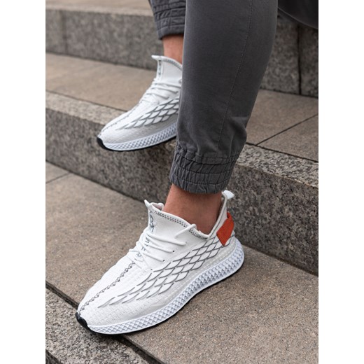 Buty męskie sneakersy - białe V2 T372 42 promocja ombre