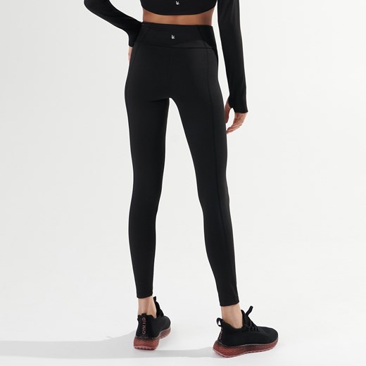 Sinsay - Legginsy GYM HARD - Czarny Sinsay XL Sinsay