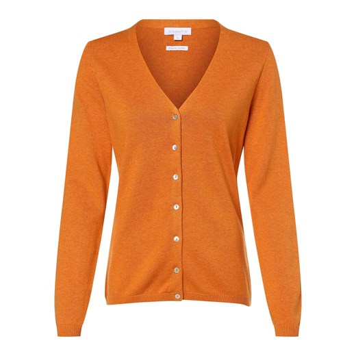 brookshire Kardigan damski Kobiety Bawełna pomarańczowy marmurkowy ze sklepu vangraaf w kategorii Swetry damskie - zdjęcie 160922319