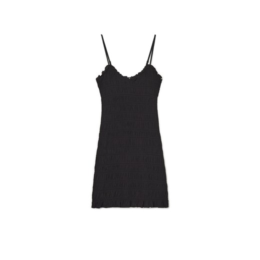 Cropp sukienka czarna z wiskozy casual