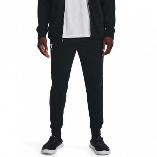 Męskie spodnie dresowe Under Armour UA Rival Terry Jogger - czarne ze sklepu Sportstylestory.com w kategorii Spodnie męskie - zdjęcie 160931649