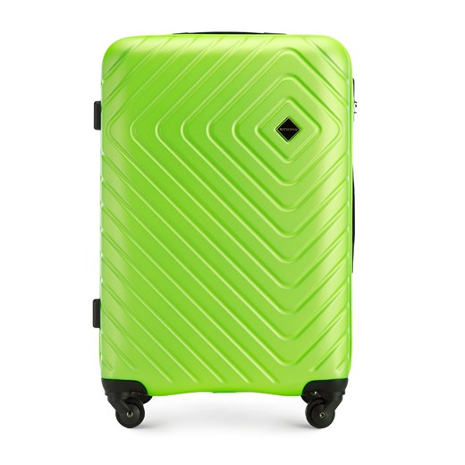Średnia walizka z ABS-u z geometrycznym tłoczeniem WITTCHEN