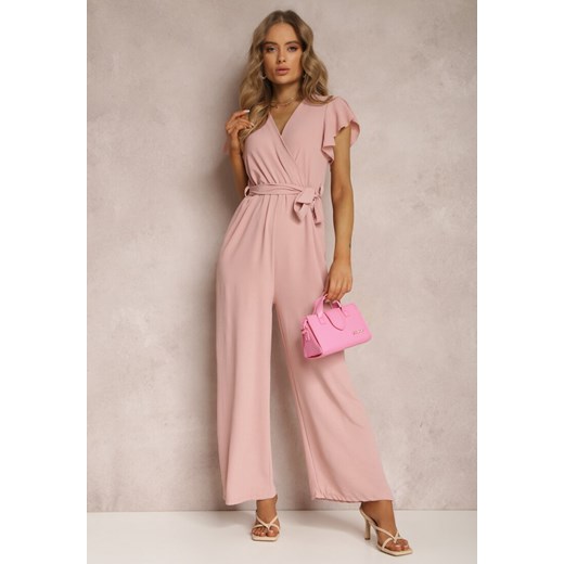 Różowy Kombinezon Haidiolea ze sklepu Renee odzież w kategorii Kombinezony damskie - zdjęcie 160936136