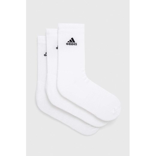 adidas Performance skarpetki 3-pack kolor biały HT3446 ze sklepu ANSWEAR.com w kategorii Skarpetki damskie - zdjęcie 160939745