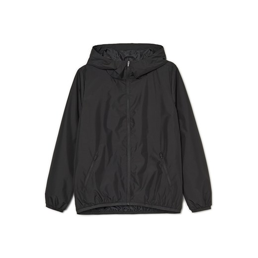 Cropp - Czarna kurtka z kapturem - czarny ze sklepu Cropp w kategorii Kurtki damskie - zdjęcie 160941905