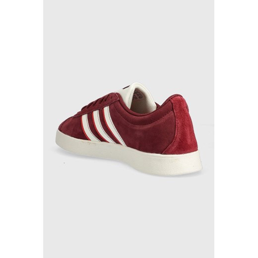 Trampki męskie Adidas na wiosnę czerwone sportowe z zamszu sznurowane