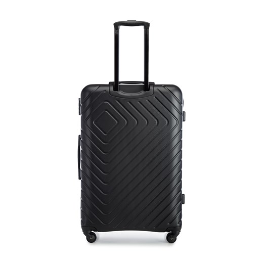Duża walizka z ABS-u z geometrycznym tłoczeniem WITTCHEN