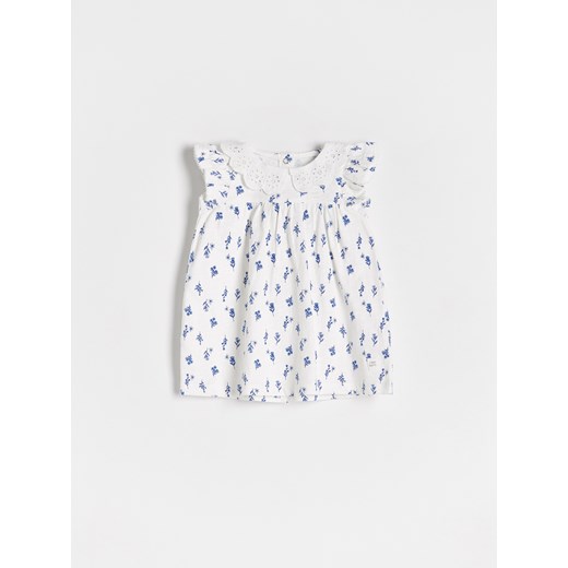 Reserved - Sukienka we wzór - złamana biel ze sklepu Reserved w kategorii Sukienki niemowlęce - zdjęcie 160954049
